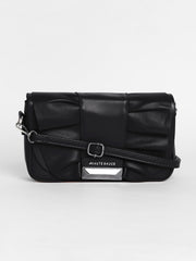 Women's The Ruched Sling Bag - Midnight Black