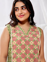 Women's Green Kurta Set