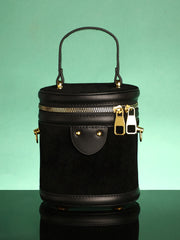 Women's The Velvet Bucket Bag - Midnight Black