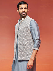 Men's Gray - Nehru Jacket