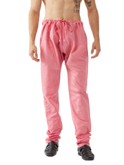 Men's Pink Silk Blend Pyjama