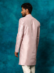 Men's Purple Silk Blend Sherwani Only Top