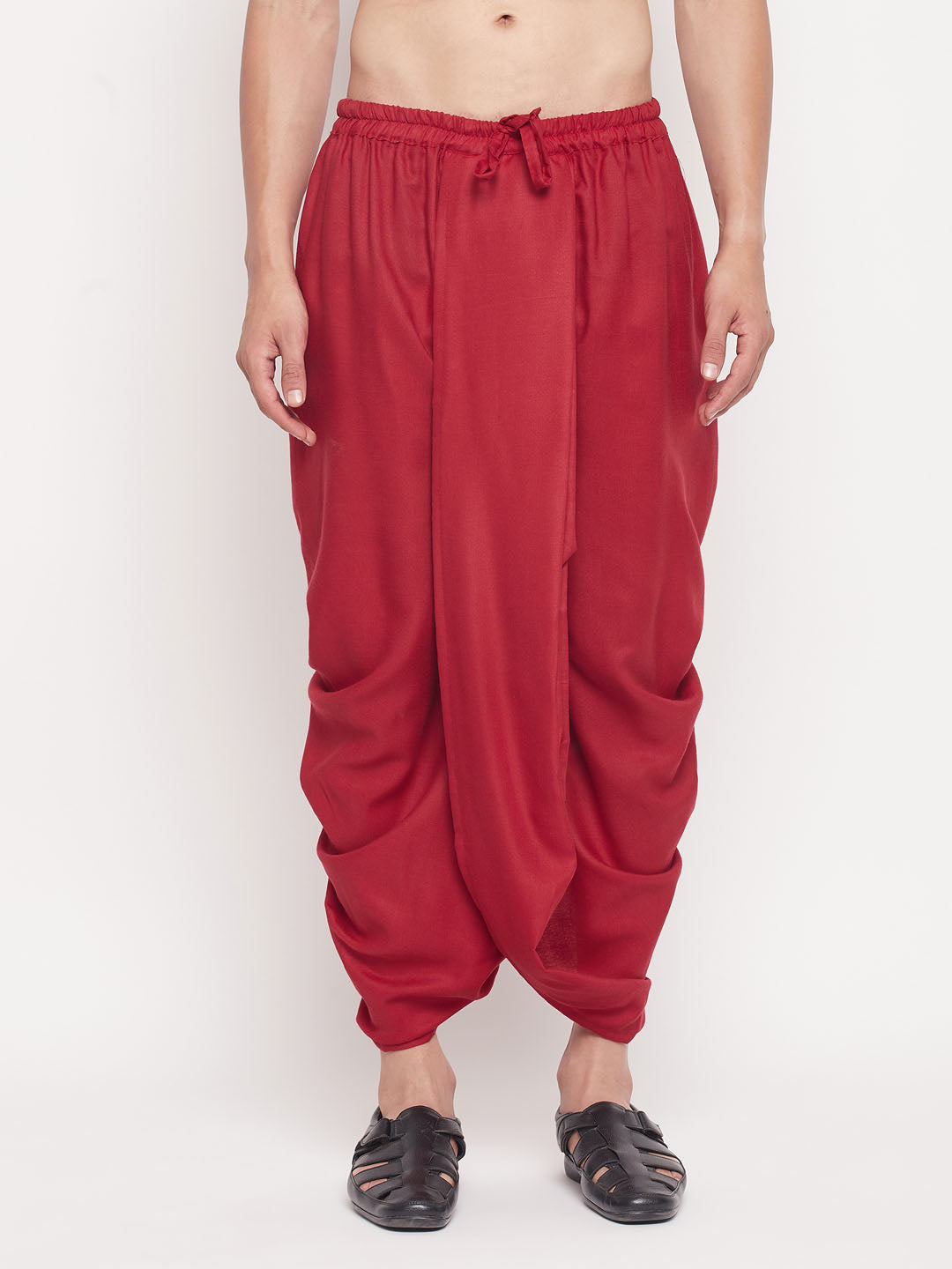 Men's Maroon Dhoti