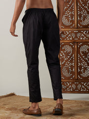 Men's Black Cotton Pant Style Pyjama