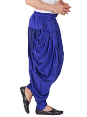 Men's Blue Cotton Blend Dhoti