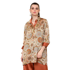 Hazel Geometric Printed Tunic