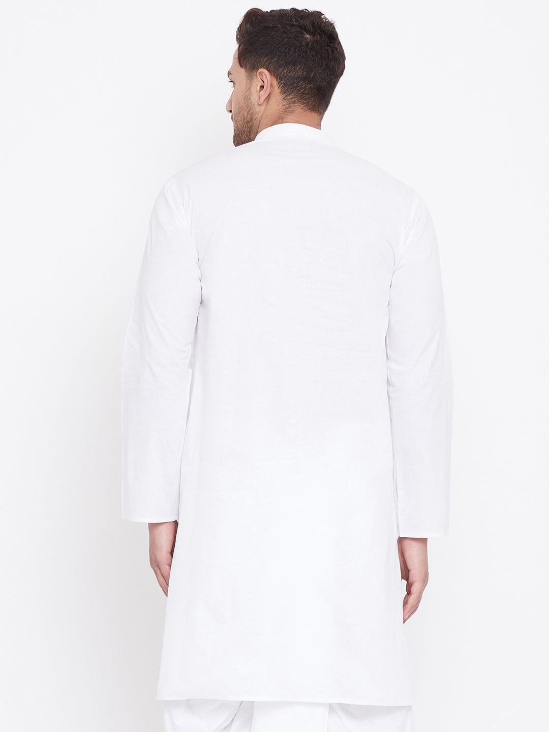 Men's White Cotton Kurta