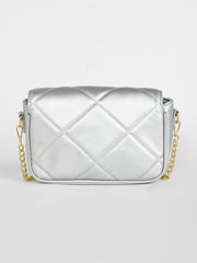 Women's The Quilted Butterfly Shoulder Bag - Chalice Silver