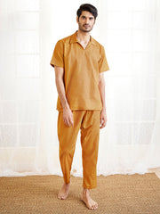 Men's Dusty Saffron Cotton Pyjama