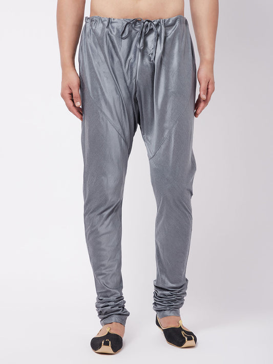 Men's Grey Viscose Blend Pyjama