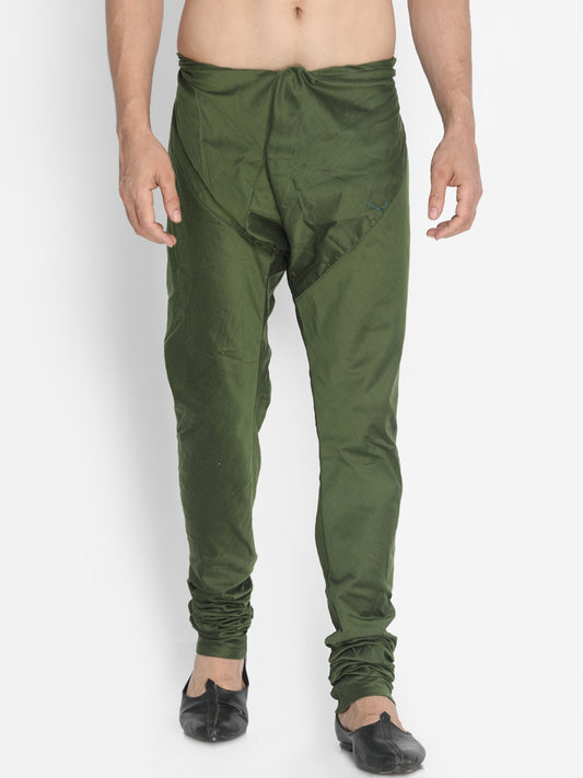 Men's Green Viscose Blend Pyjama