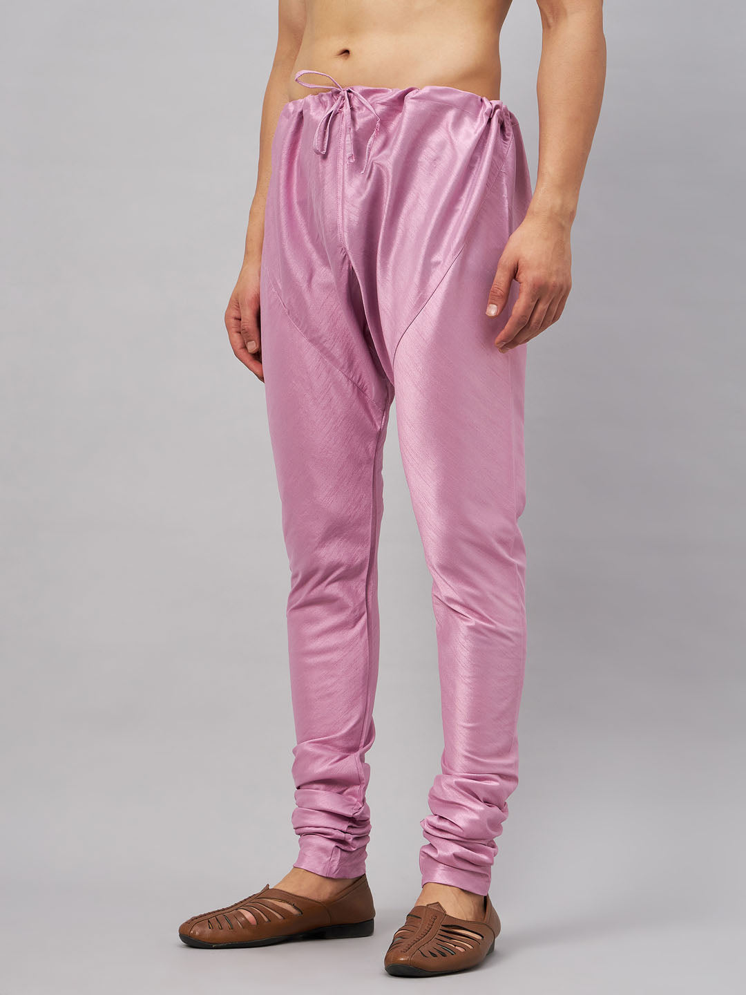 Men's Onion Pink Silk Blend Pyjama