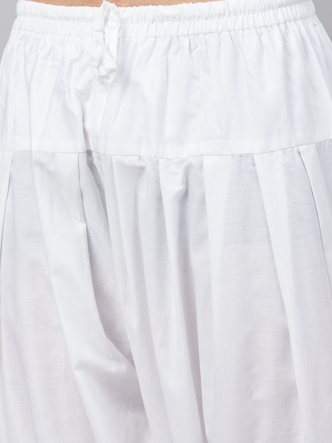 Men's White Cotton Linen Blend Pyjama