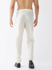 Men's Cream Silk Blend Pyjama