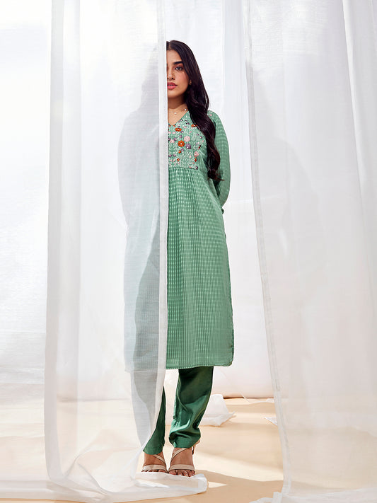 Women's Green Kurta Set