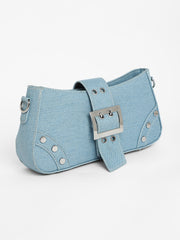 Women's The Denim Shoulder Bag - Light Blue