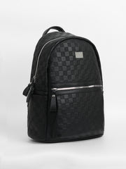 Women's The Checkered Curve Backpack - Onyx Black