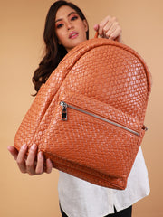 Women's The Weave Curve Backpack - Sienna Brown