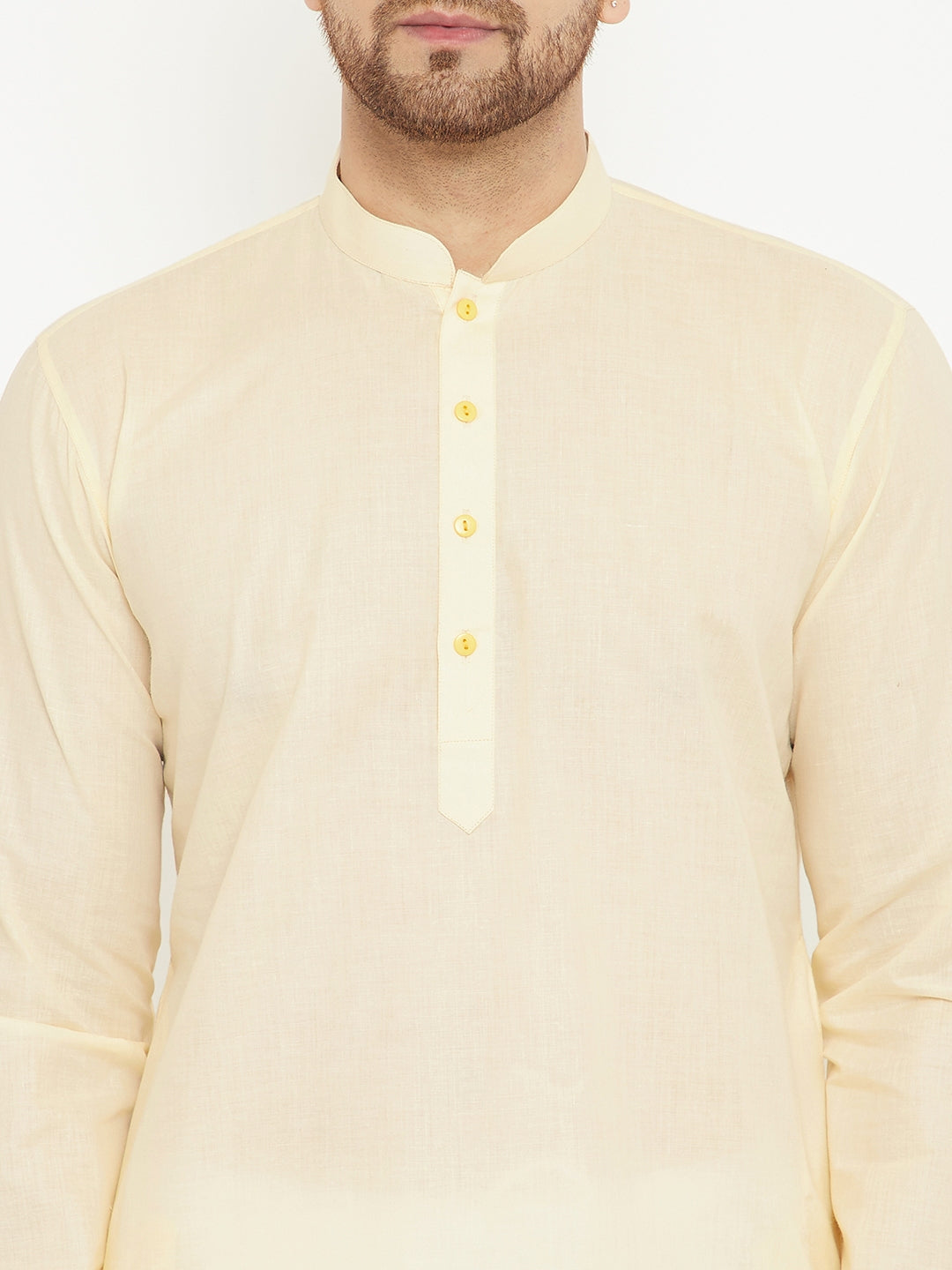 Men's Cream Cotton Kurta