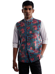 Men's Aqua - Nehru Jacket