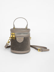 Women's The Velvet Bucket Bag - Ash Grey