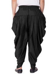 Men's Black Cotton Blend Dhoti