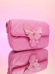 Women's The Quilted Butterfly Shoulder Bag - Barbie Pink