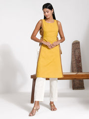 Women's Mustard Yellow Kurta Set