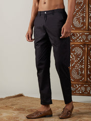 Men's Black Cotton Pant Style Pyjama