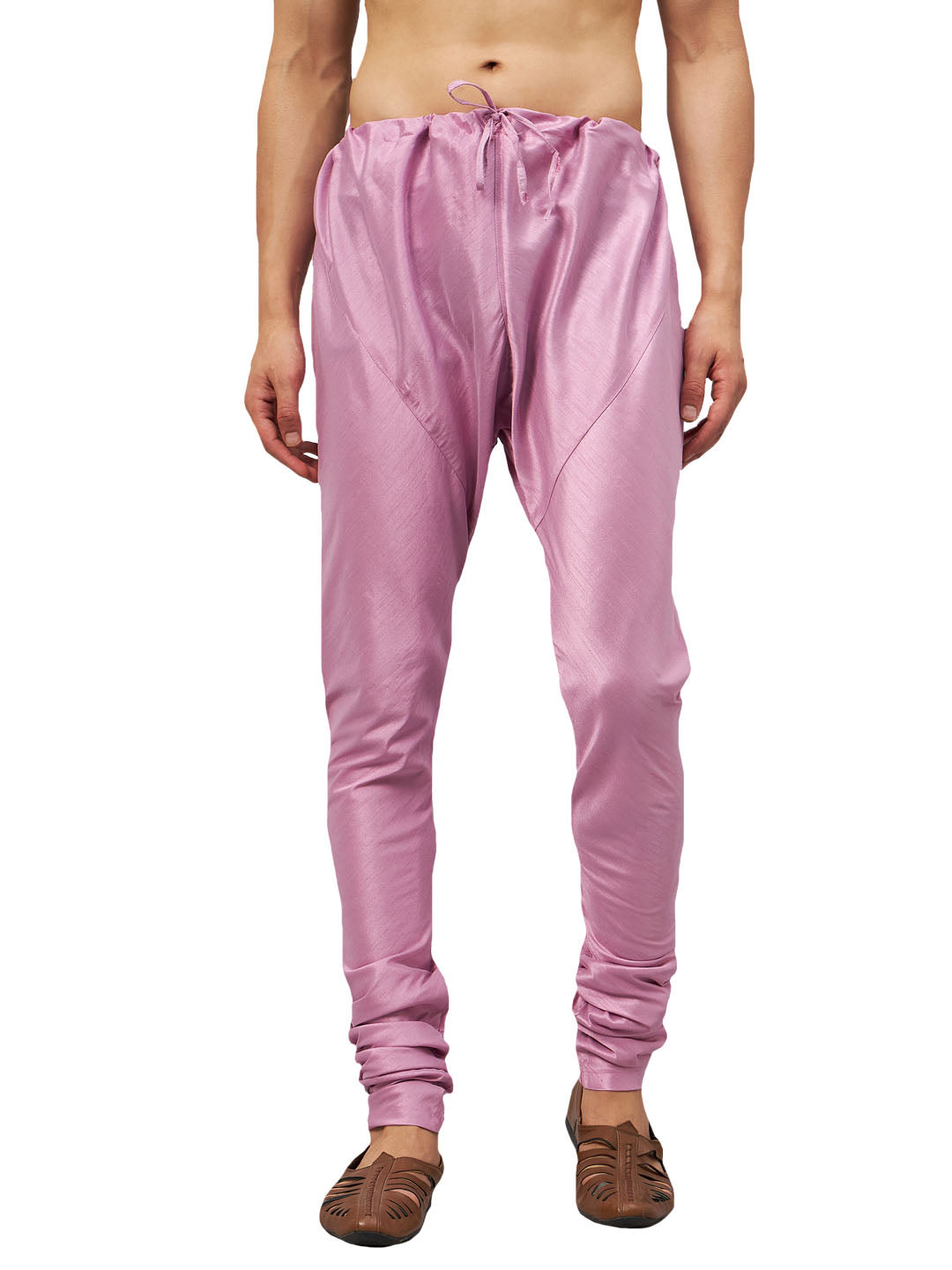 Men's Onion Pink Silk Blend Pyjama