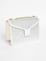 Women's The Stud Sling Bag - Ivory White