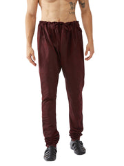 Men's Wine Silk Blend Pyjama