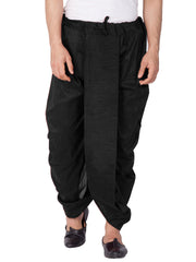 Men's Black Silk Blend Dhoti