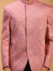 Men's Onion Pink Viscose Jodhpuri