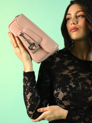 Women's The Asymmetric Link Shoulder Bag - Blush Pink