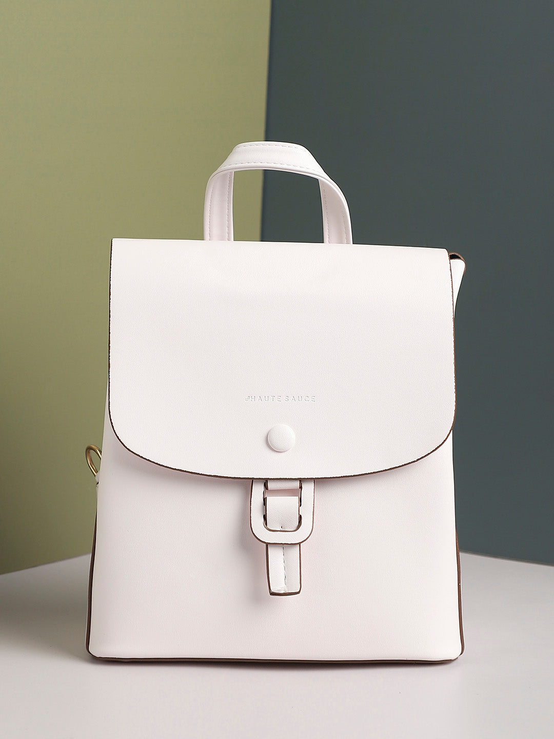 Women's The Buckle Flap Backpack - Chalk White