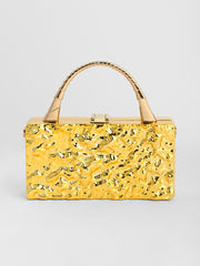 Women's The Dented Serpent Clutch Bag - California Gold