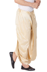 Men's Gold Silk Blend Dhoti