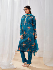 Women's Blue Kurta Set