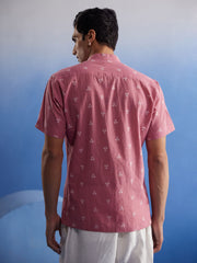 Men's Pink Cotton Shirt