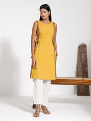 Women's Mustard Yellow Kurta