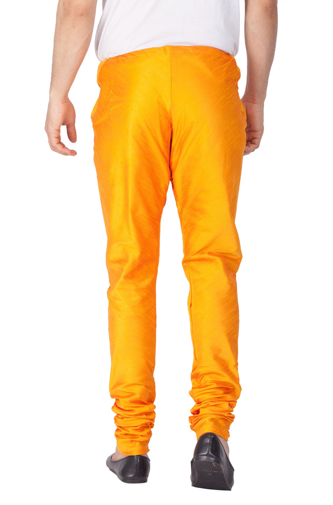 Men's Orange Silk Blend Pyjama