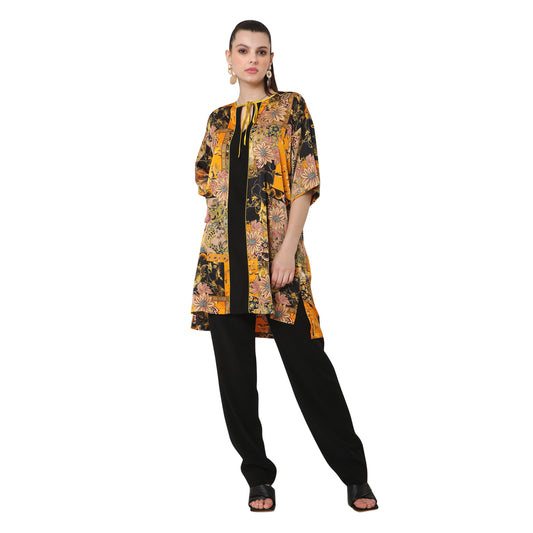 Aliyah Abstract Floral Printed Tunic