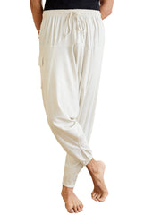 Men's White Cotton Pyjama