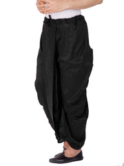 Men's Black Silk Blend Dhoti