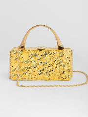 Women's The Dented Serpent Clutch Bag - California Gold