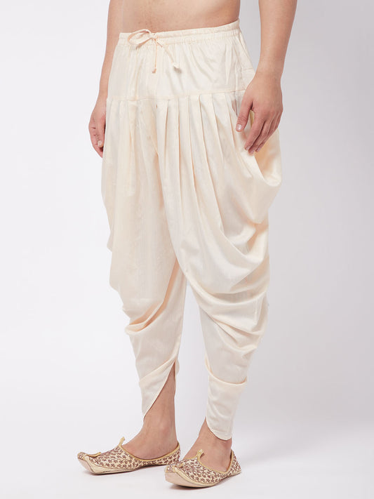 Men's Cream Cowl Dhoti