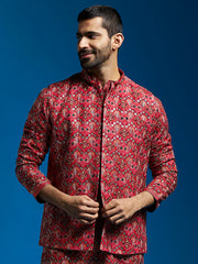 Men's Red - Nehru Jacket