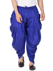 Men's Blue Cotton Blend Dhoti