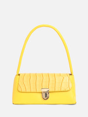 Women's The Croc Block Shoulder Bag - Lemon Yellow